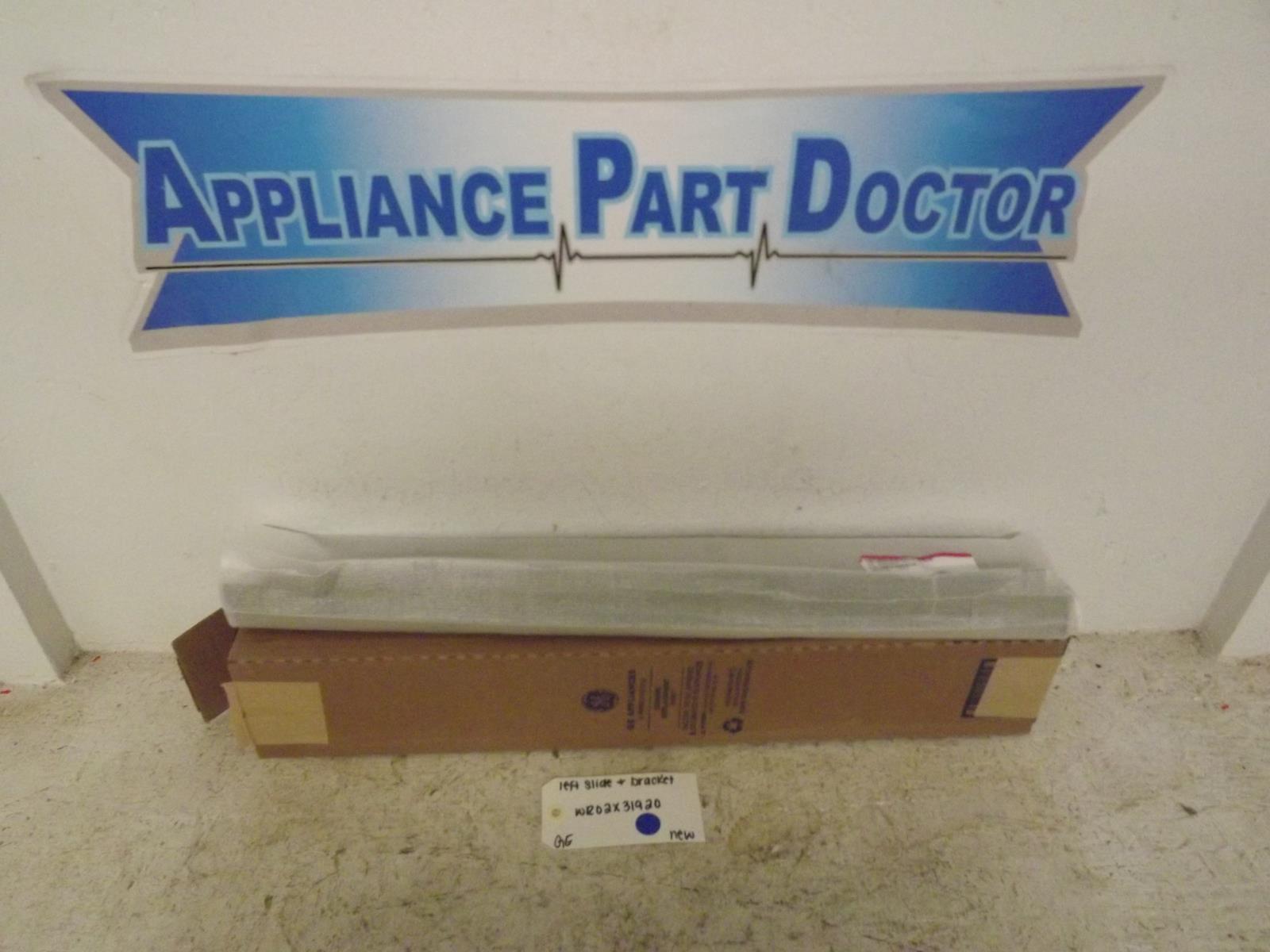 GE Refrigerator WR02X31920 Left Slide & Bracket New GE Refrigerator WR02X31920 Left Slide & Bracket New